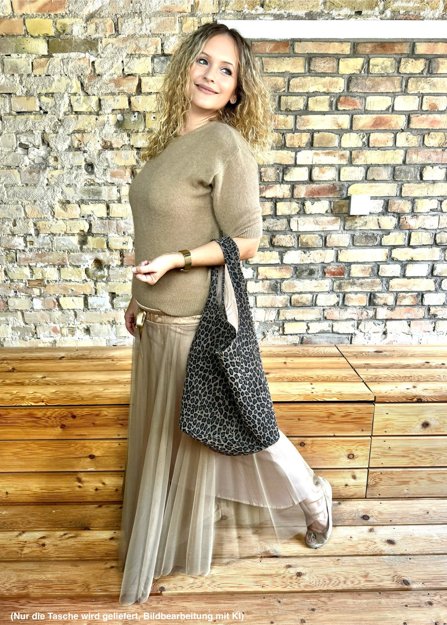 Ledertasche Leo, mit Geldbörse