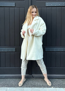 Teddymantel in Creme
