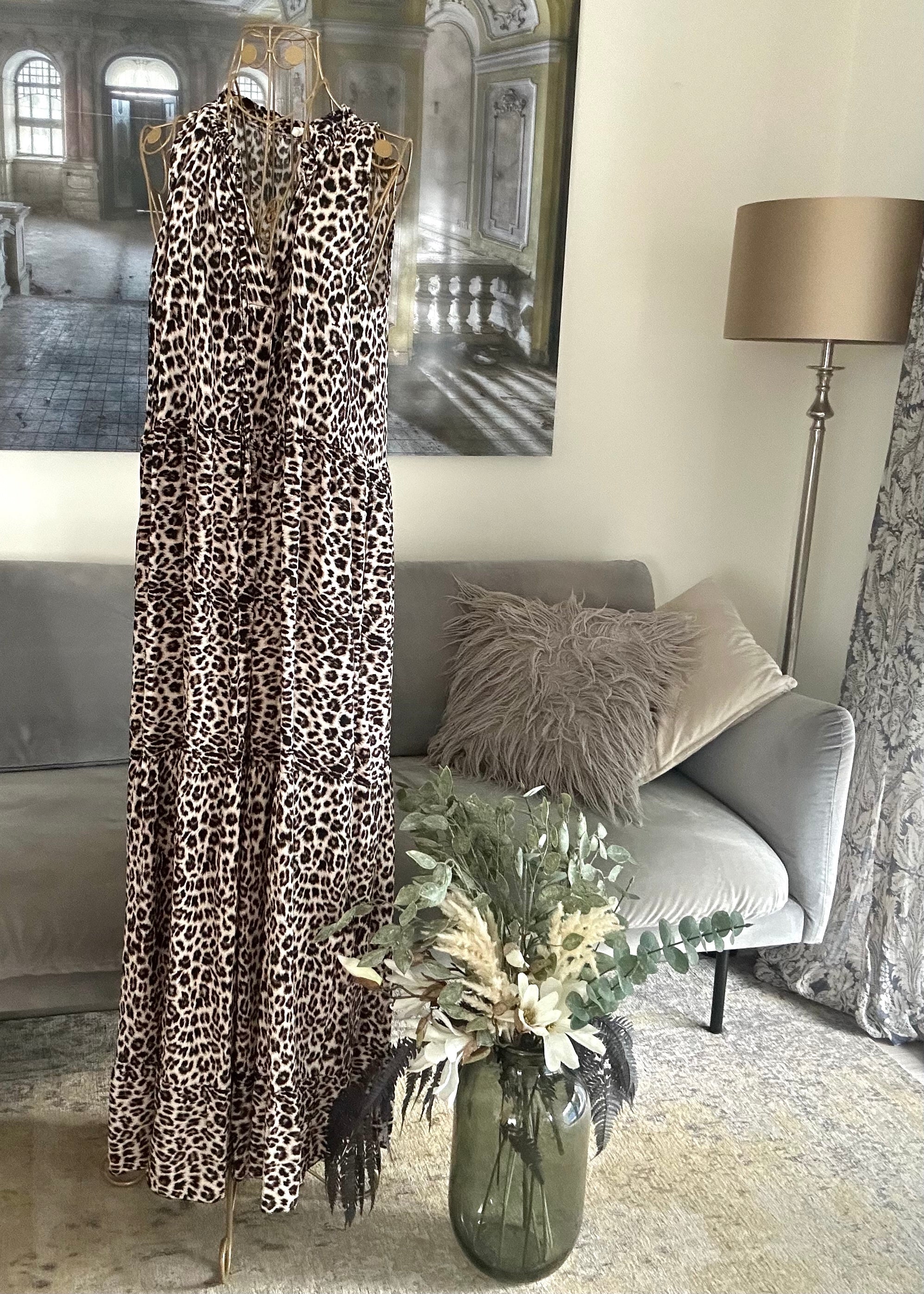 Maxi-Kleid mit Leo-Muster
