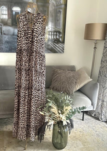 Maxi-Kleid mit Leo-Muster