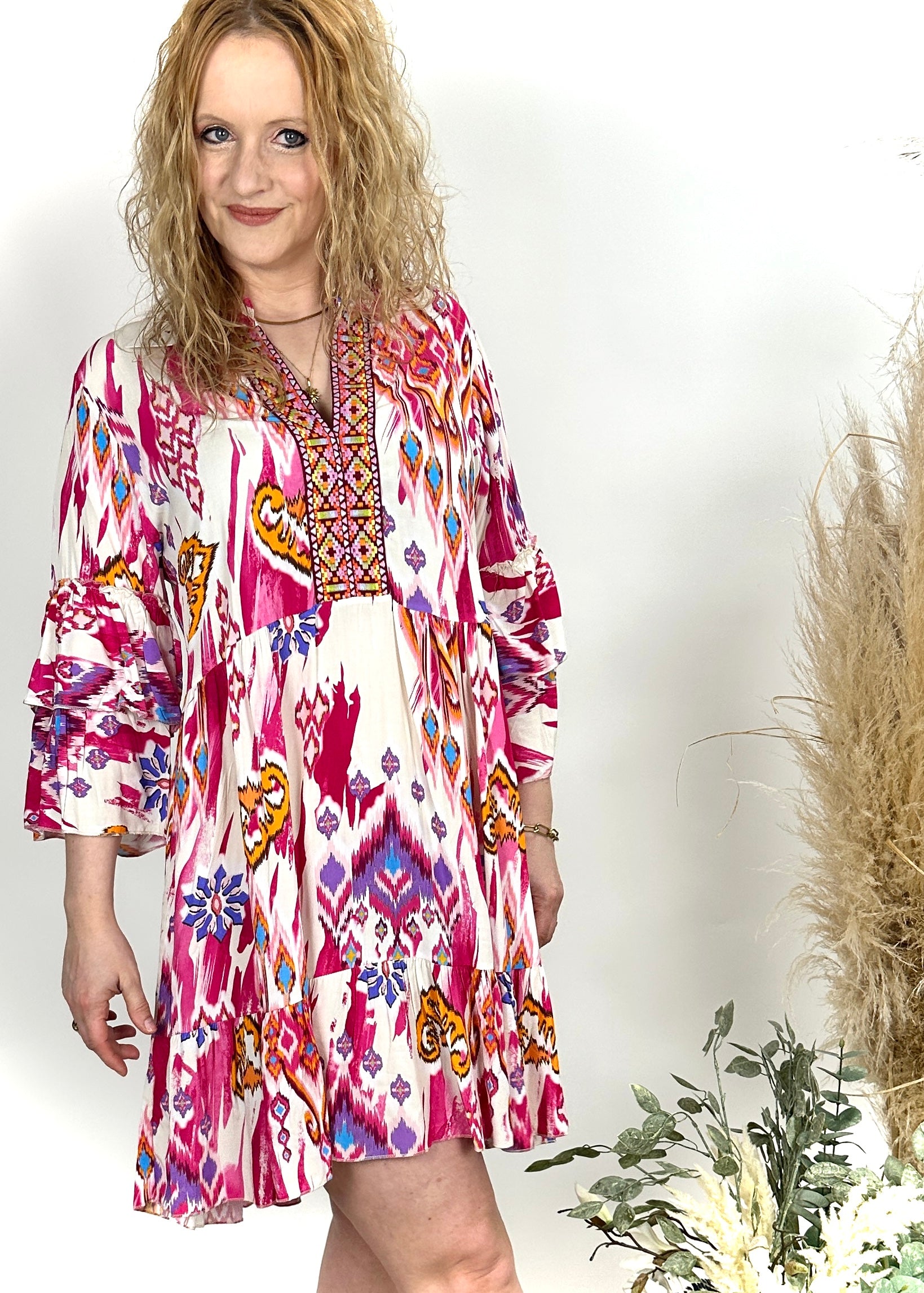 Kleid kurz, gemustert