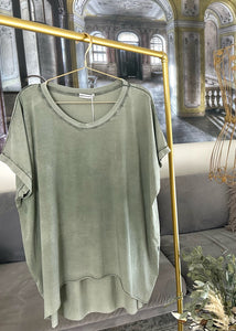 Oversize-T-Shirt in Grün