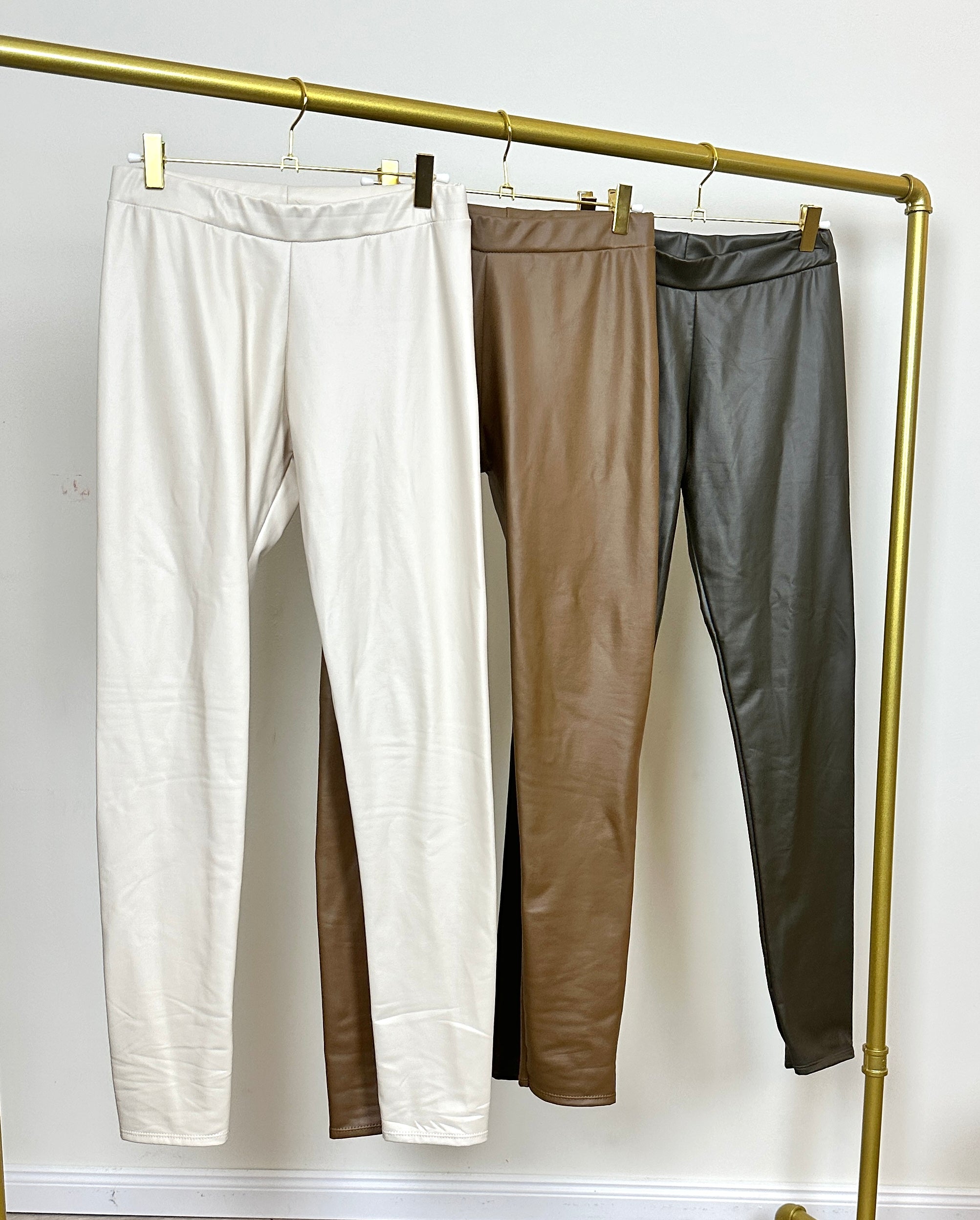 Leggings in Leder-Optik versch. Farben