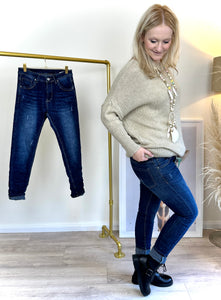 Jeans Used-Look in S oder M